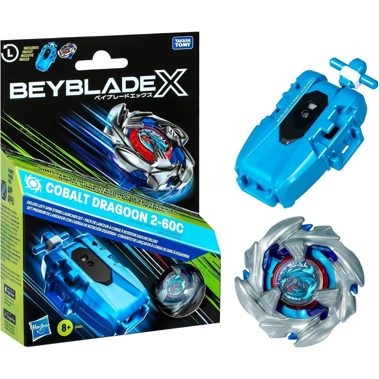 Beyblade X Cobalt Dragoon 2-60C left spin (G1491EU4)