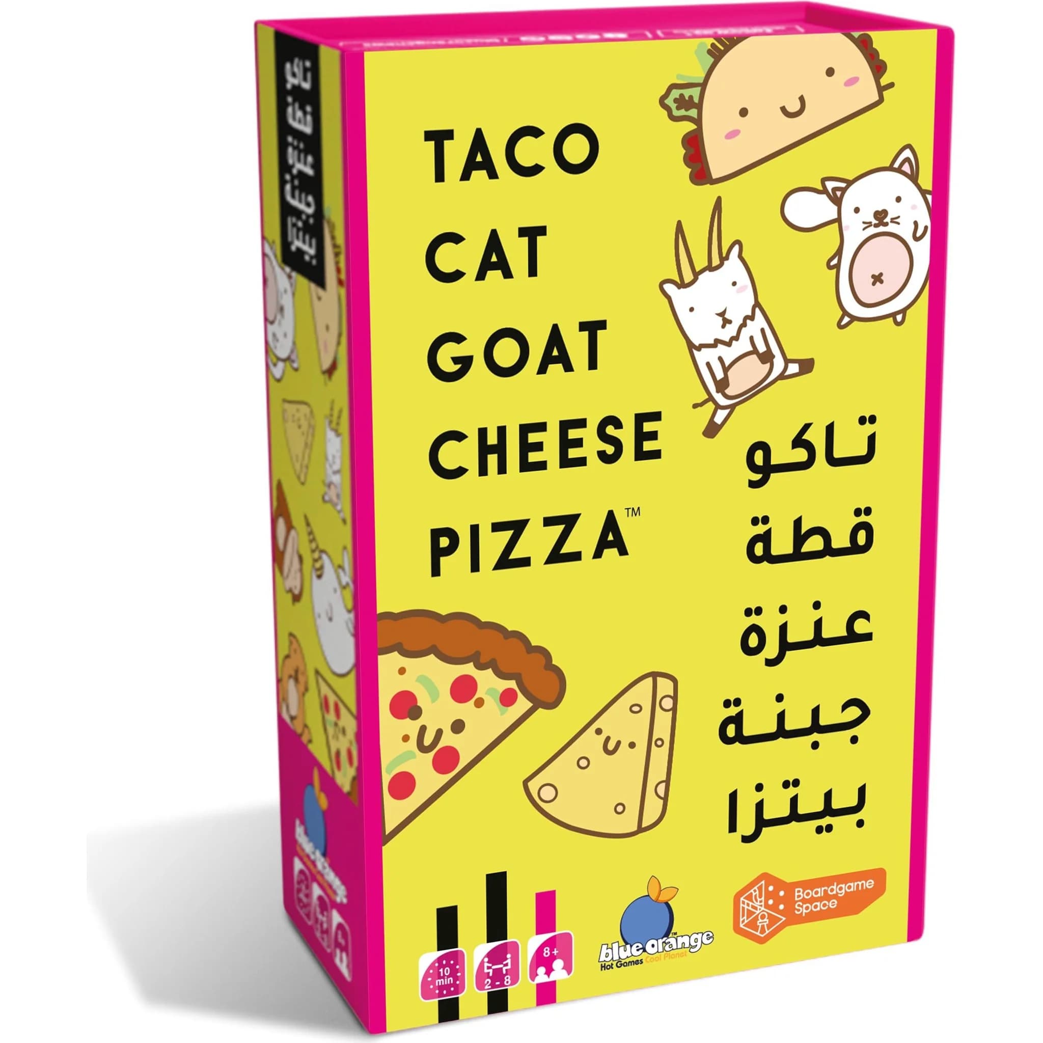 Taco Cat Goat Cheese Pizza, jeu de cartes anglais/arabe (TCGENAR01)