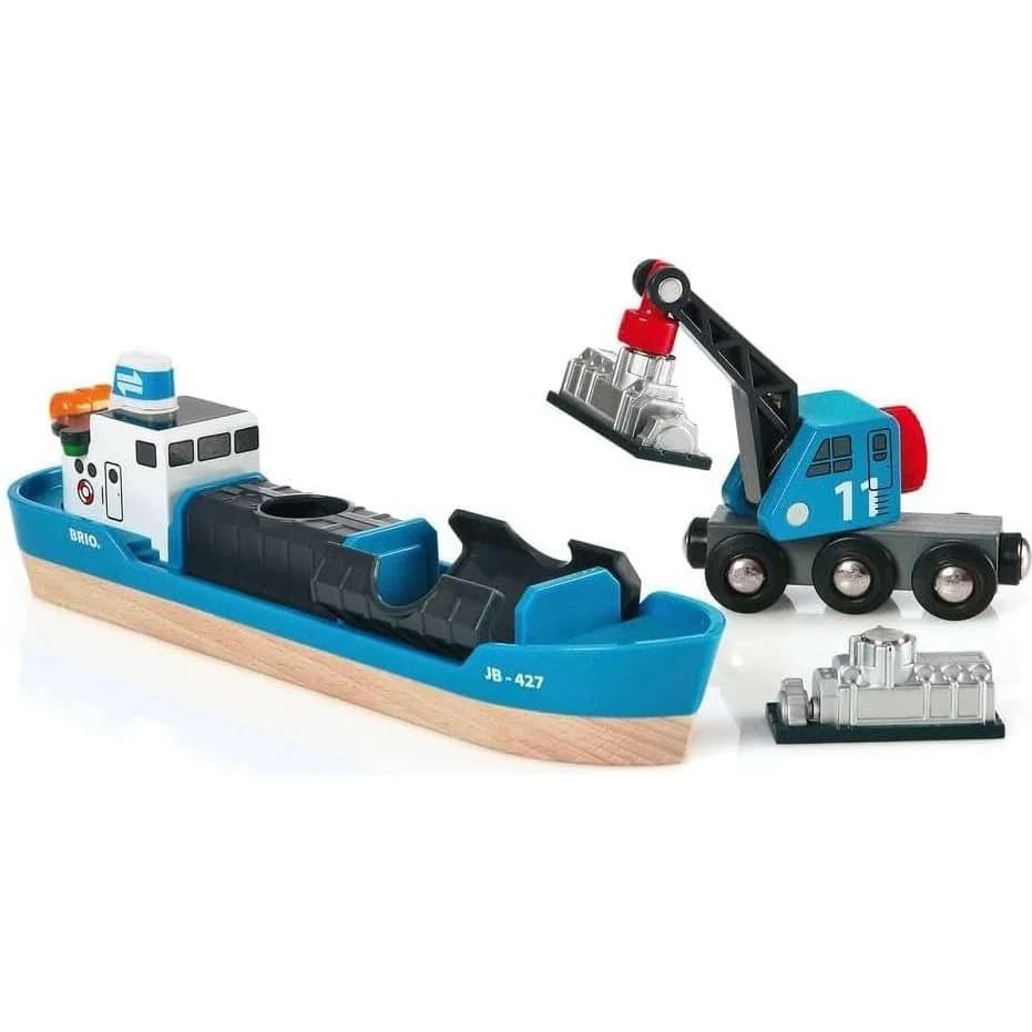 BRIO World Container Ship & Crane Wagon (33534)