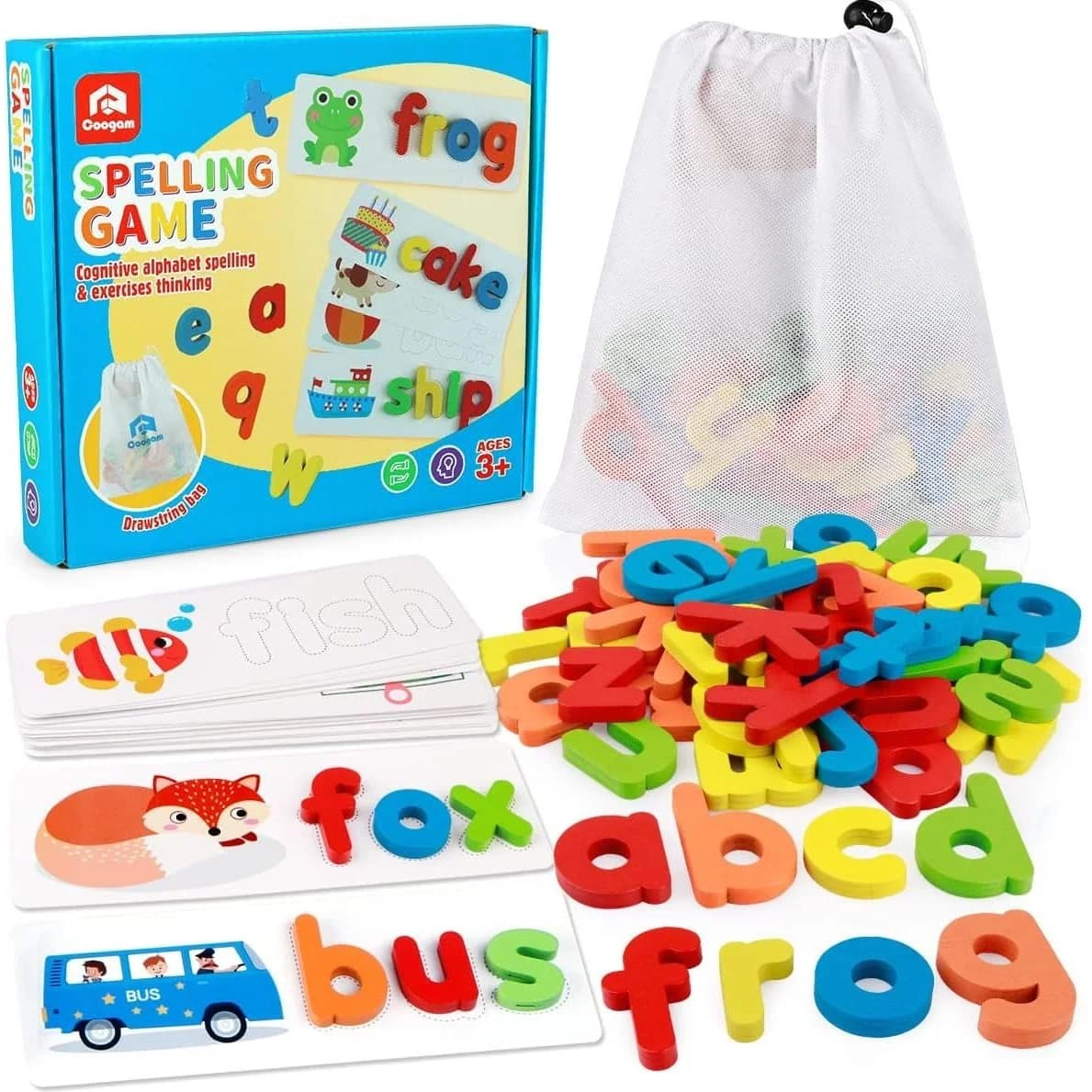 Coogam See Spelling Wooden Letter Game (LYEU053)