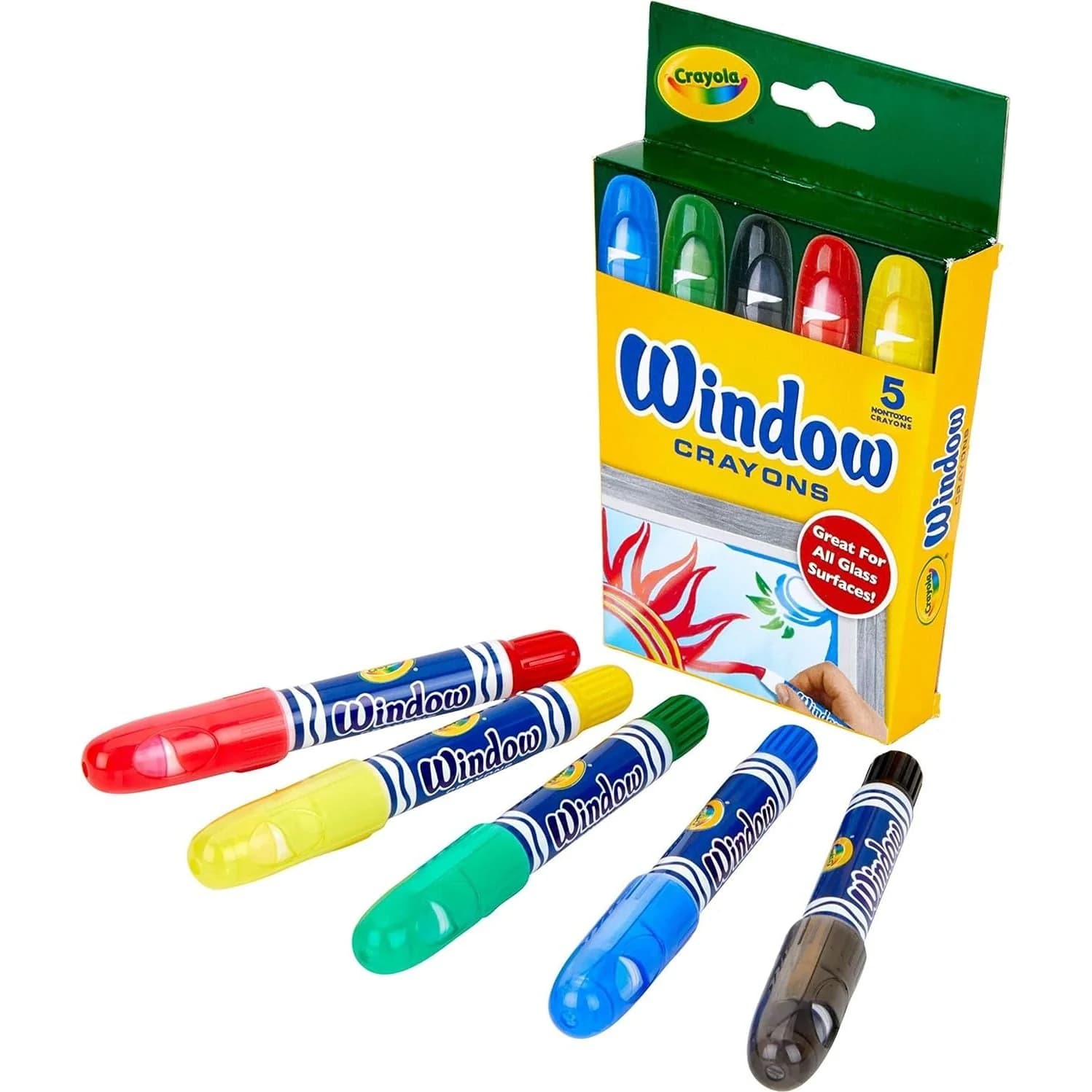 Crayola Window Crayons, 5 pack — view 2