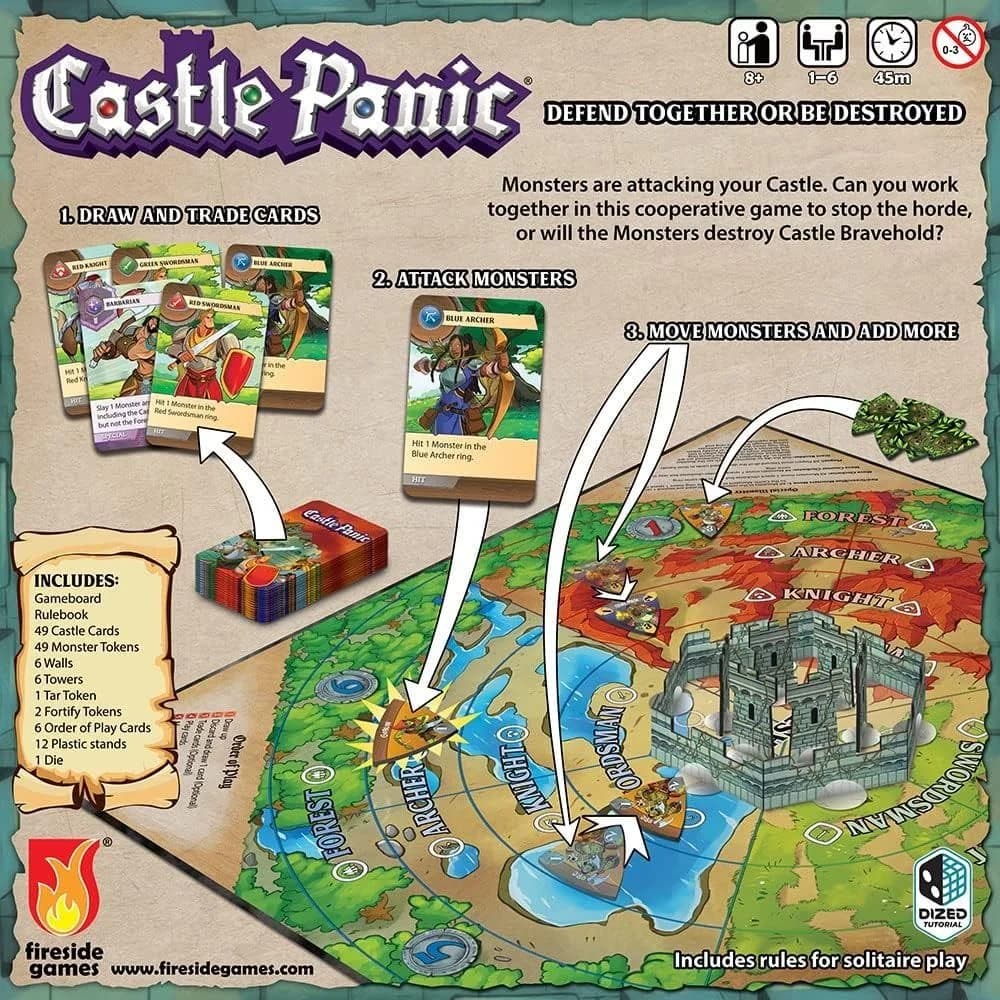 Castle Panic 2nd Edition cooperative board game (FSD1016) — view 2