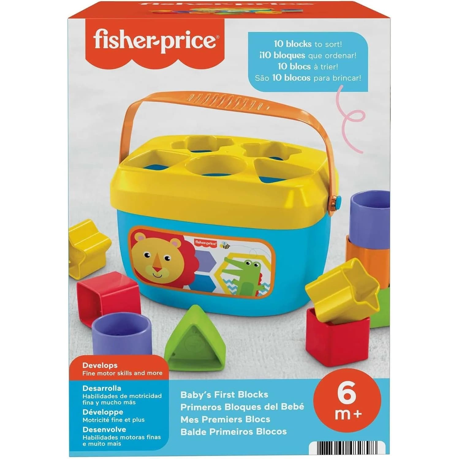 Fisher-Price Baby's First Blocks، سلة فرز الأشكال (FFC84) — صورة 2
