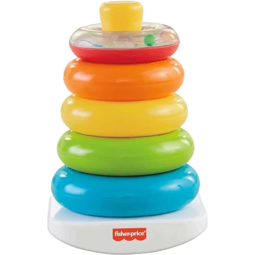 Fisher-Price Rock-a-Stack ومجموعة Baby's First Blocks (FWP37) — صورة 2