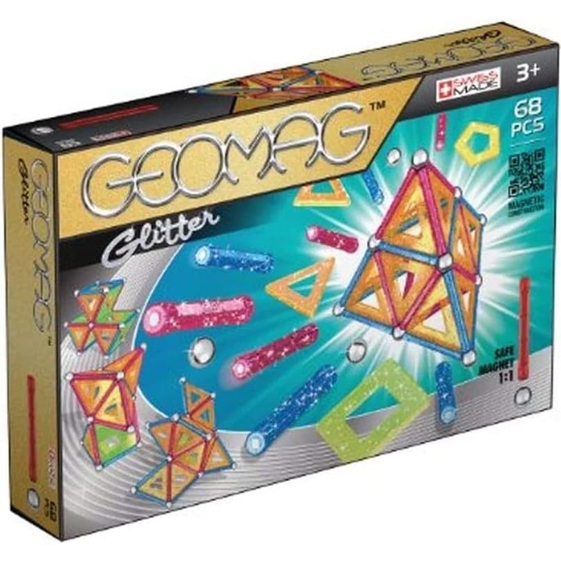 Geomag Glitter Magnetic Construction 68 pieces (533)