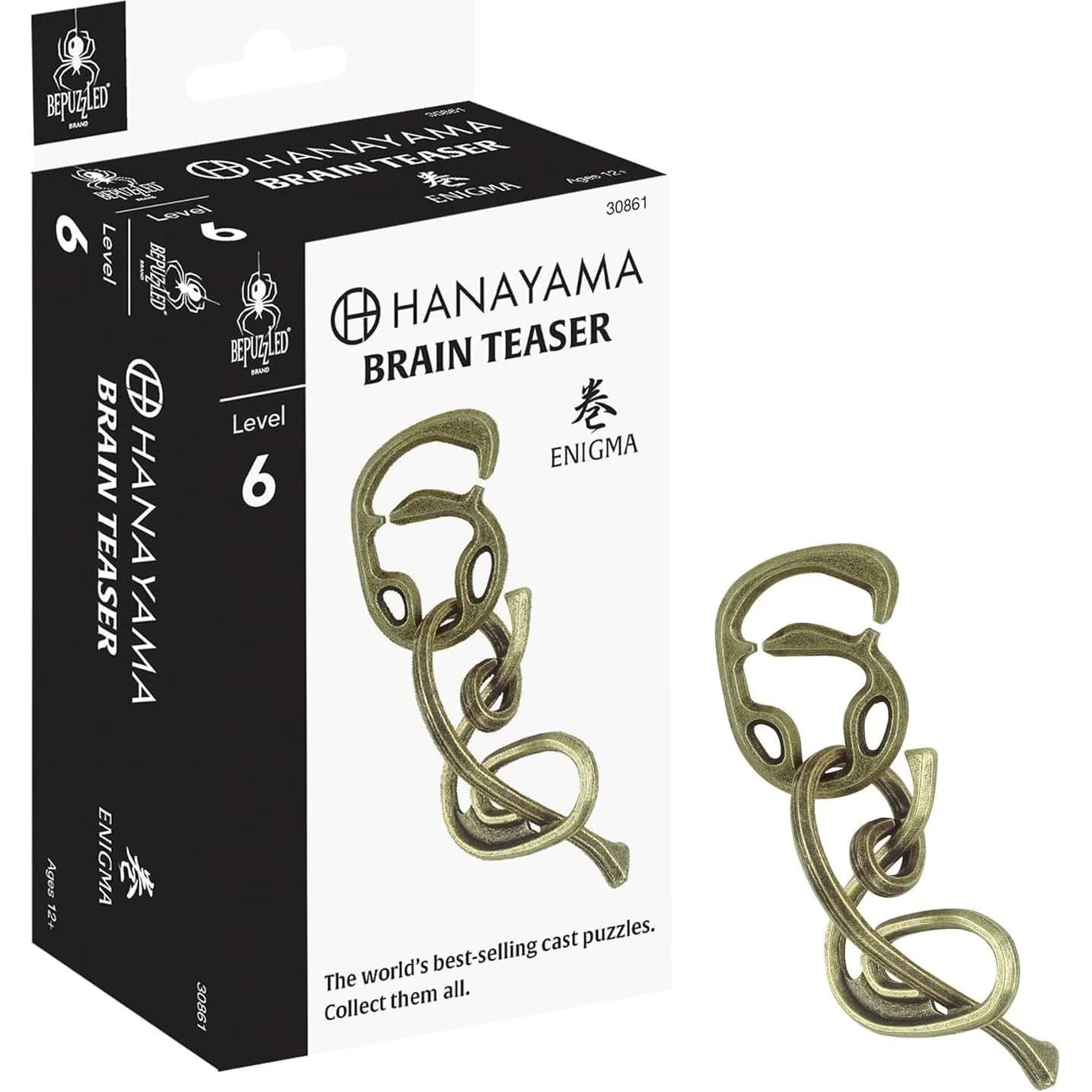 Hanayama ENIGMA cast metal puzzle, Level 6 (30861)