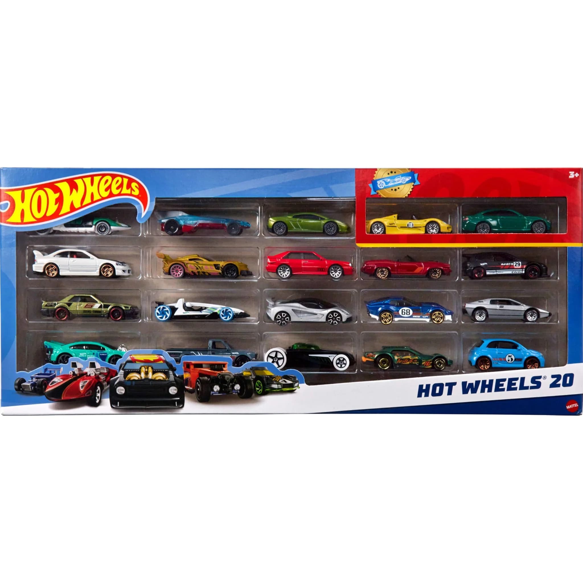 Hot Wheels coffret cadeau 20 voitures 1:64 (H7045) — vue 2