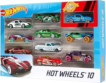 Hot Wheels Hot Wheels Set Of 10 1:64 Scale Toy Trucks And Cars - Véhicules jouet de construction