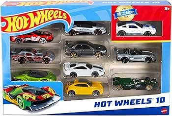 Hot Wheels Hot Wheels Set Of 10 1:64 Scale Toy Trucks And Cars - Véhicules image 3