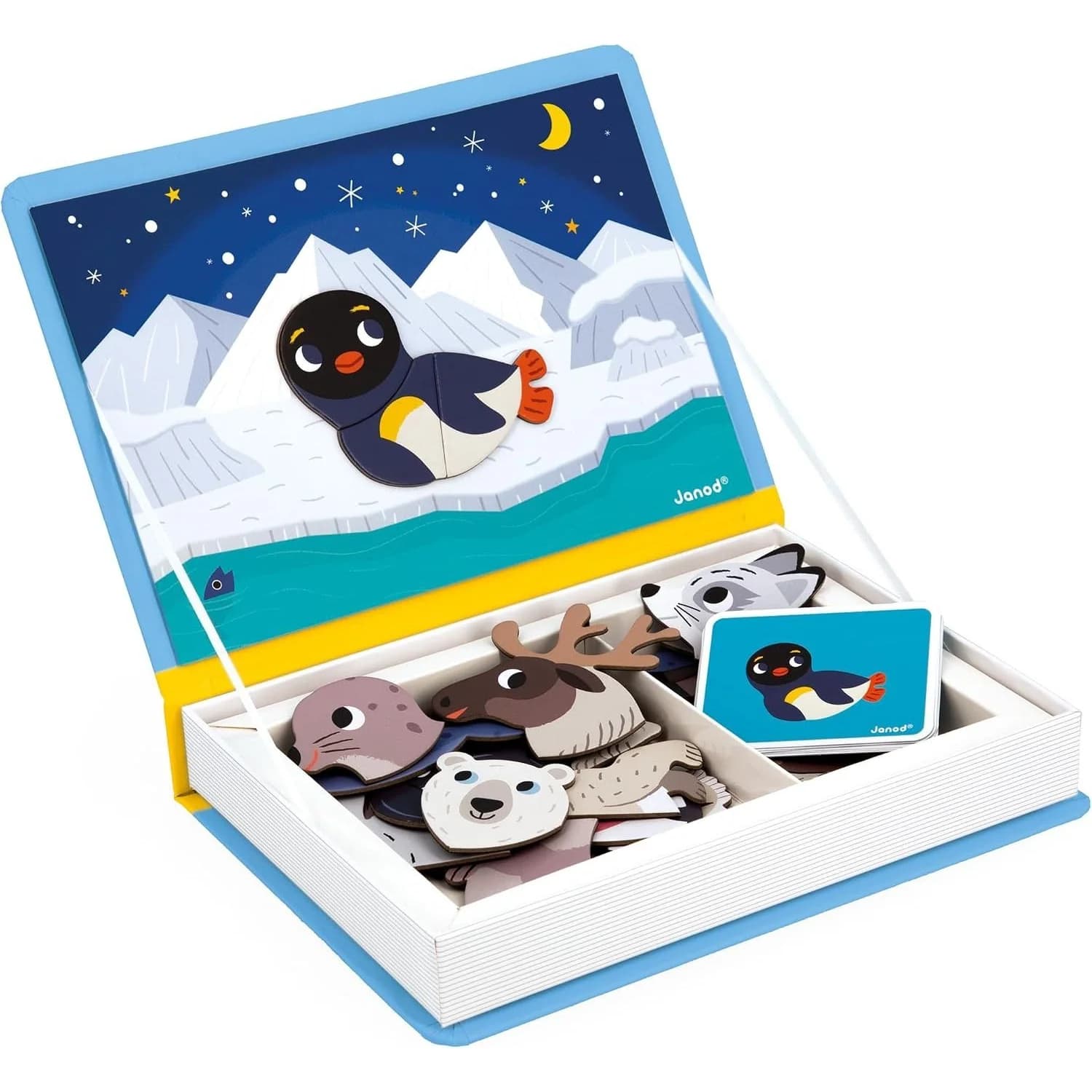 Janod Magnéti'Book Polar Animals magnetic game (J02599)