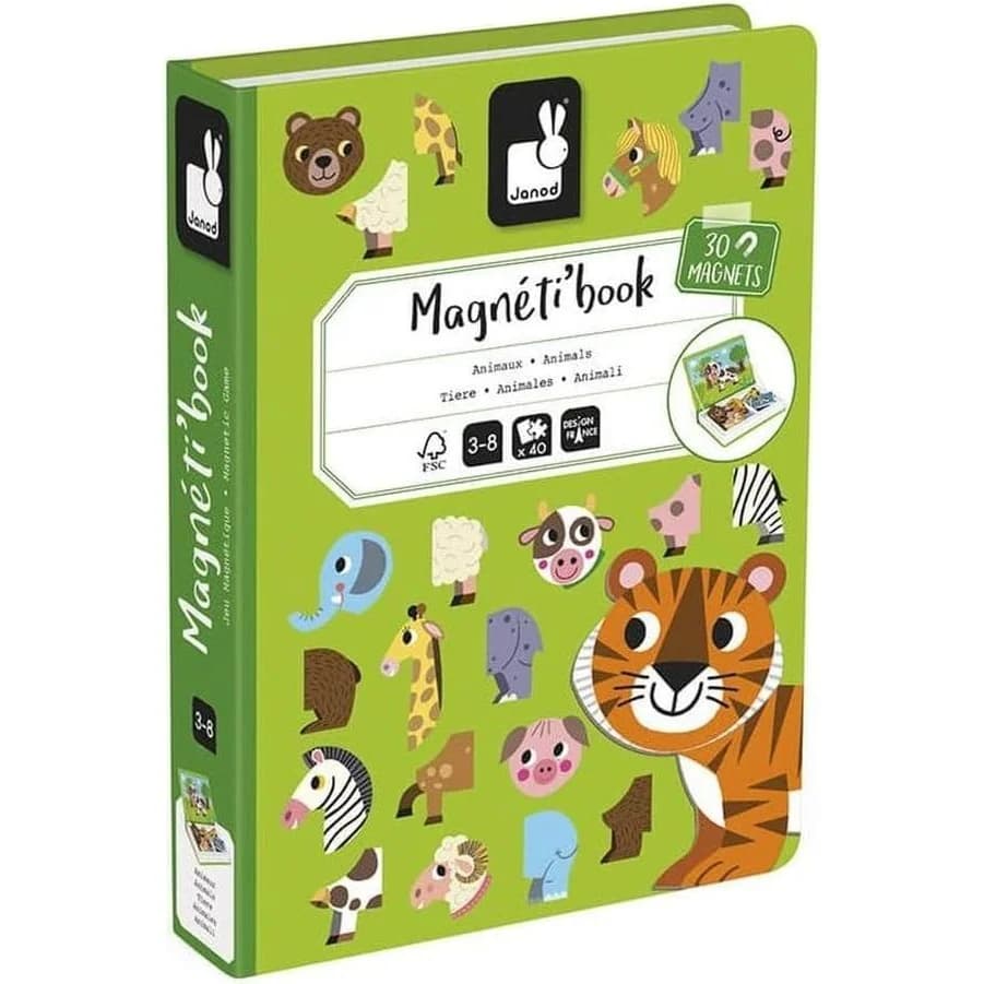 Janod MagnetiBook Animals magnetic game (J02723)