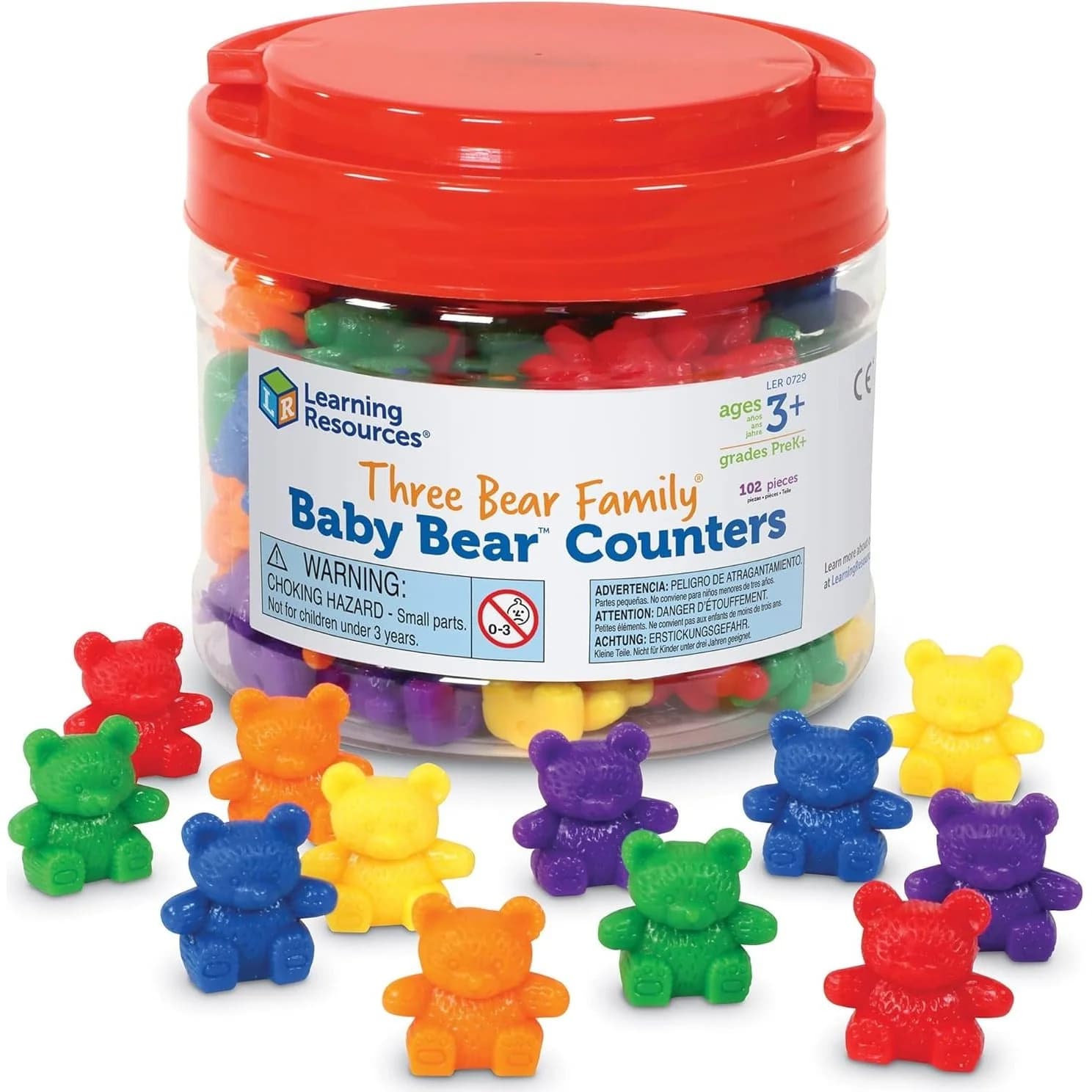 Learning Resources Baby Bear Counters، 102 قطعة (LER0729)