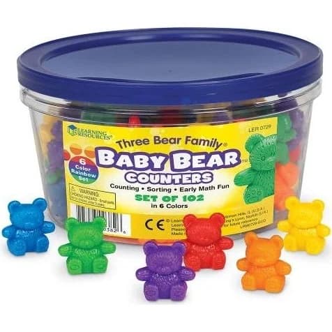 Learning Resources Baby Bear Counters، 102 قطعة (LER0729) — صورة 3