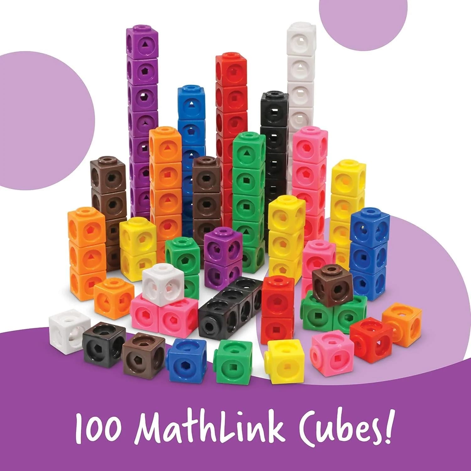 Learning Resources MathLink Cubes Math Set, 115 Pieces (LER4299) — view 2