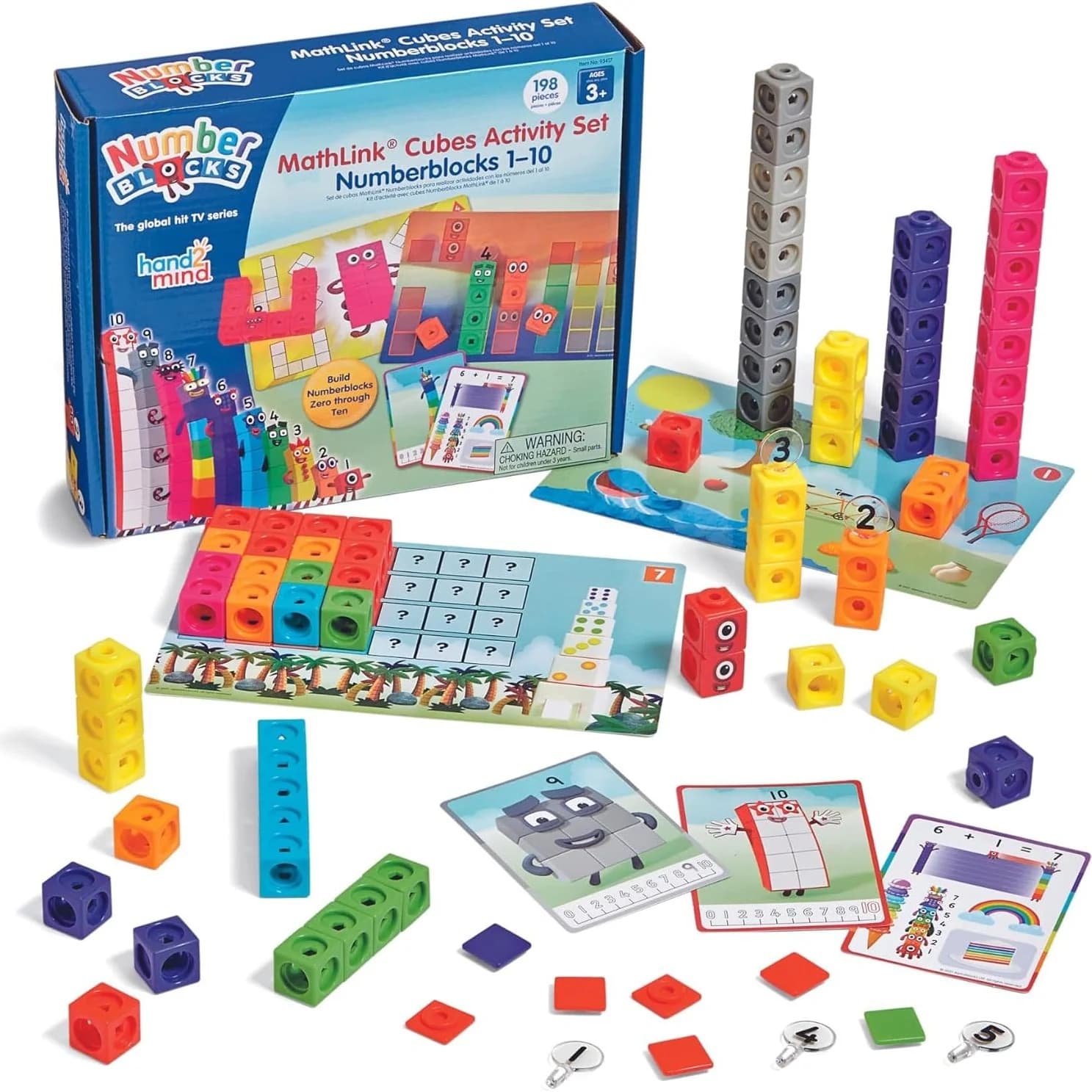 Learning Resources NumberBlocks MathLink Cubes 1-10 Activity Set (LSP0949-UK)