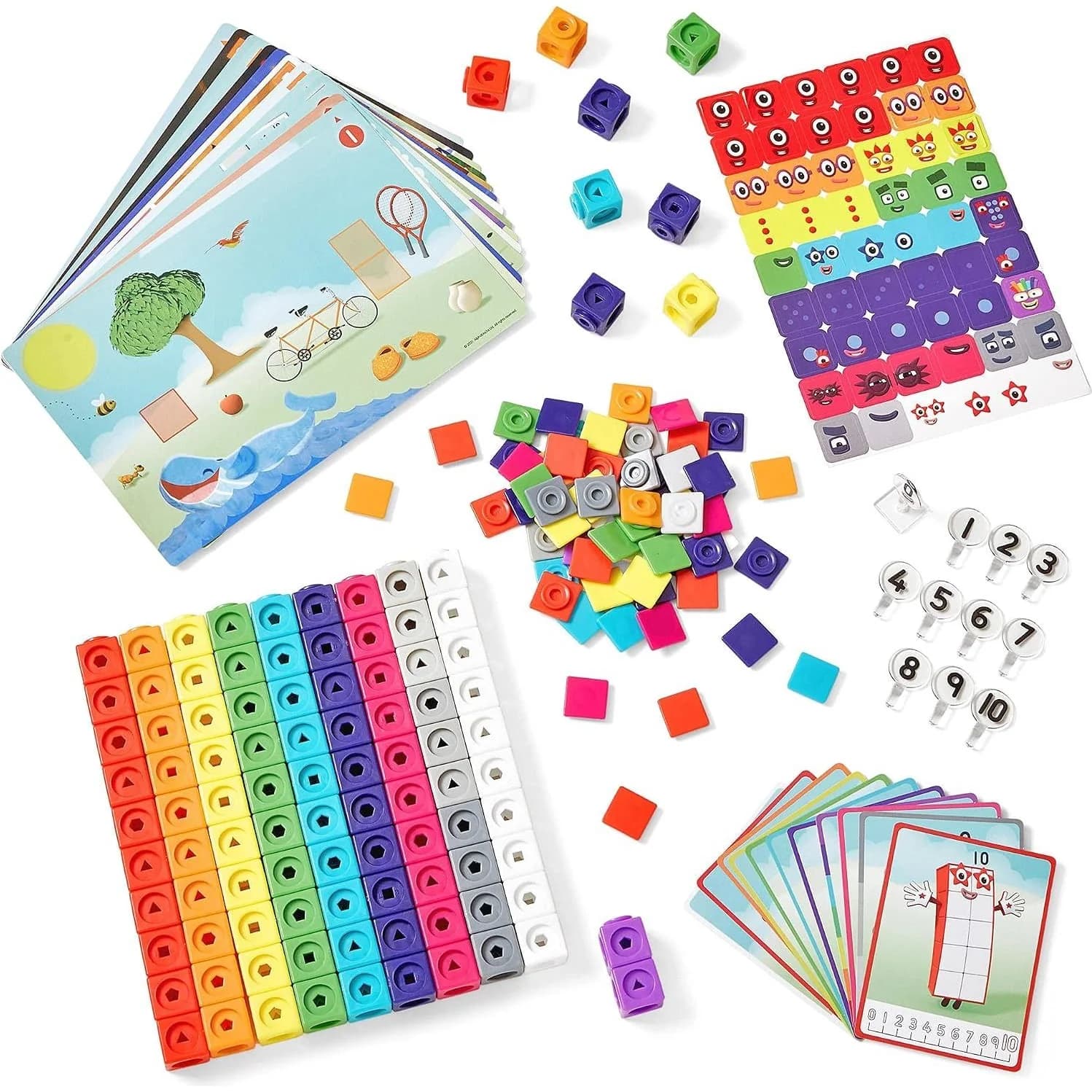 Learning Resources NumberBlocks MathLink Cubes 1-10 مجموعة أنشطة (LSP0949-UK) — صورة 2