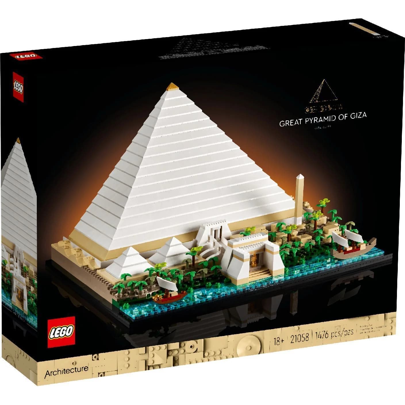 ليغو LEGO Architecture 21058 Great Pyramid of Giza – لعبة تركيب — صورة 2
