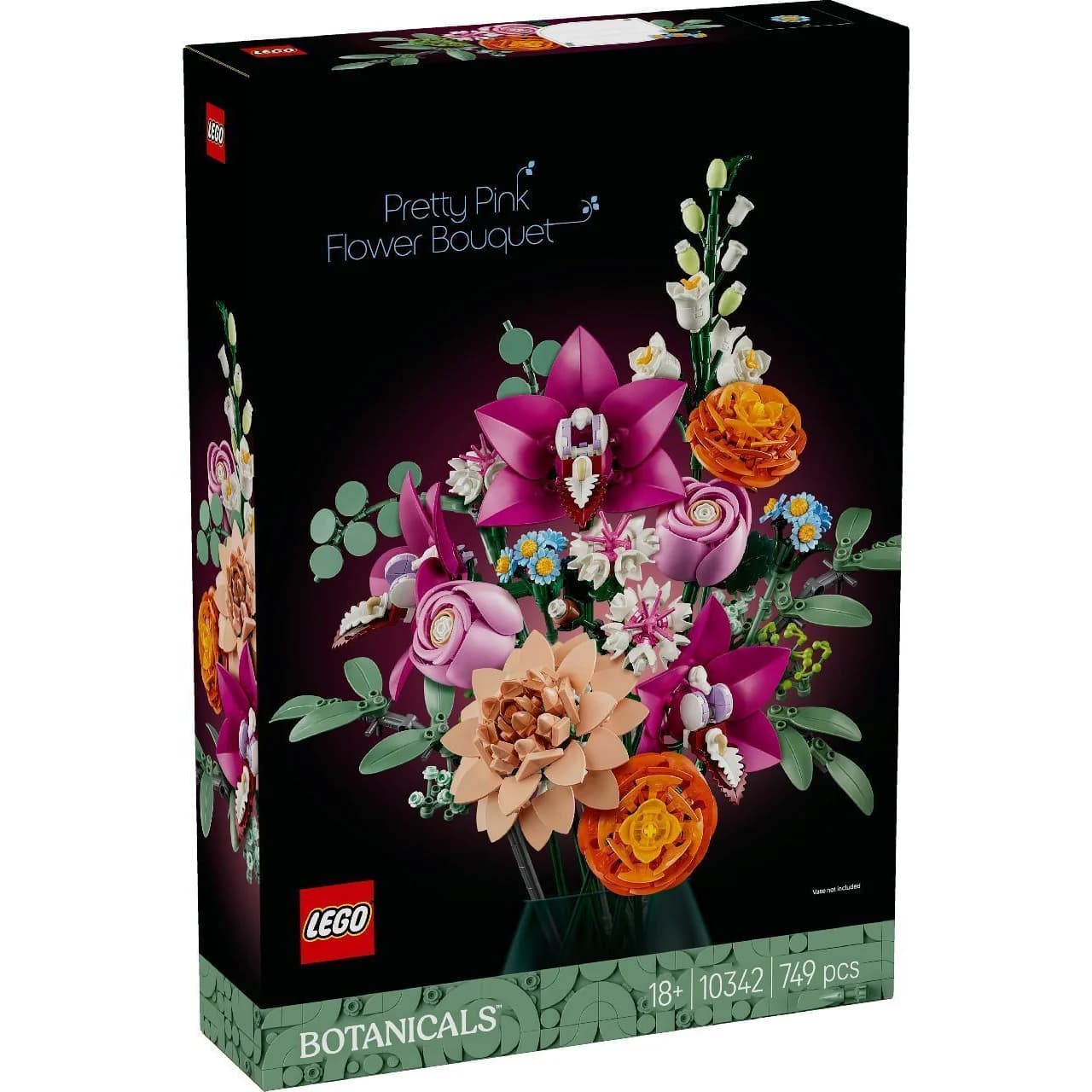 LEGO Botanicals 10342 Pretty Pink Flower Bouquet – building set