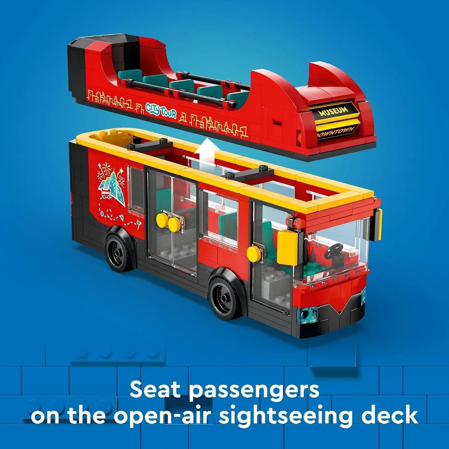 LEGO City Bus touristique rouge à deux étages (60407) — vue 2