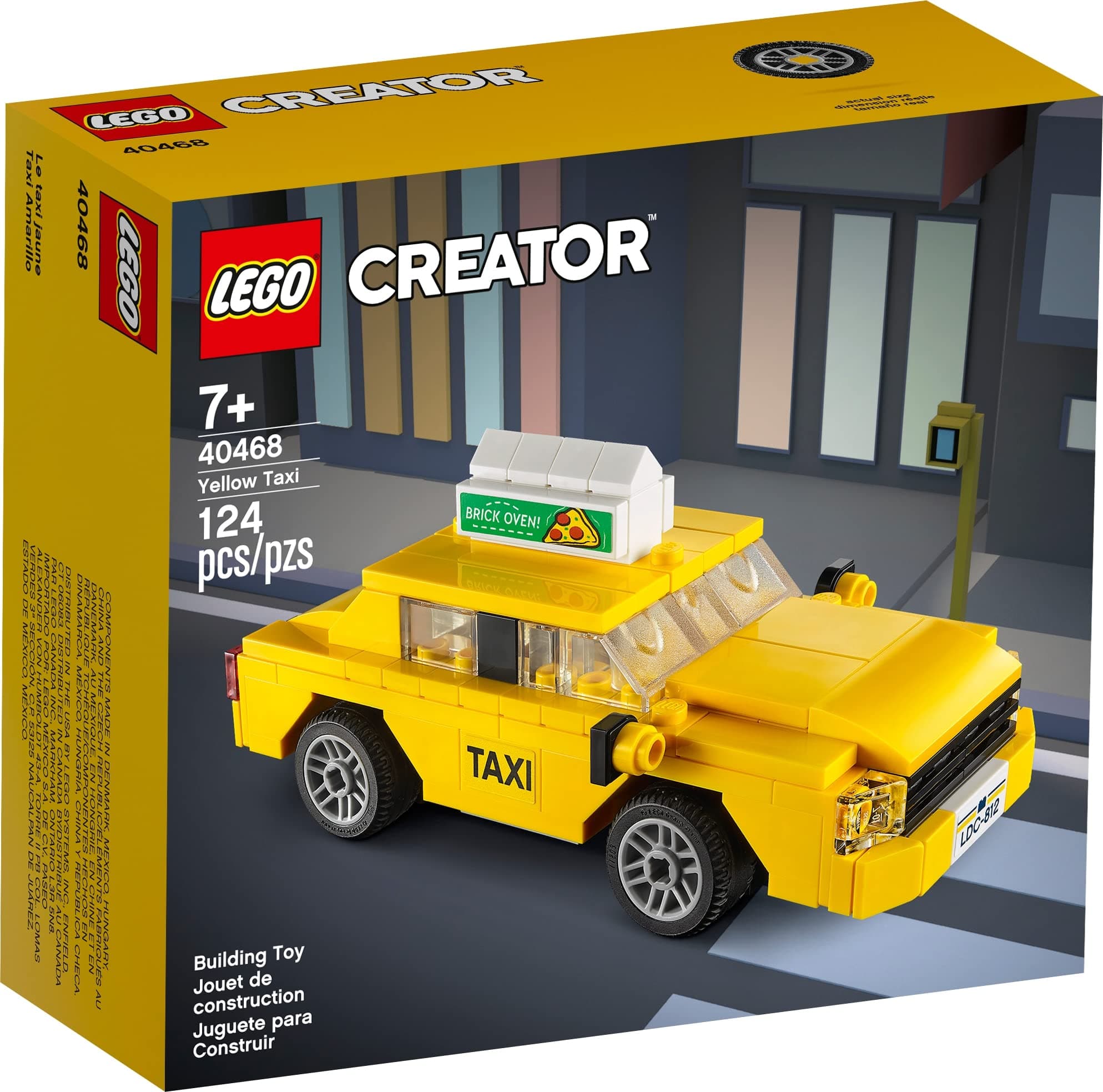 LEGO LEGO City Yellow Taxi Cab - Jeux de construction image 2