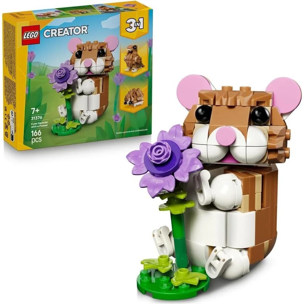 LEGO Creator 3in1 Cute Hamster with a Flower (31376)