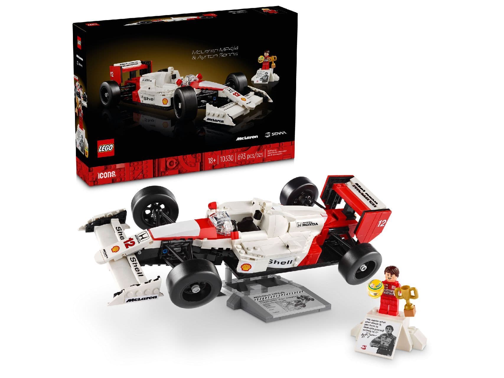 LEGO LEGO Icons McLaren MP4/4 & Ayrton Senna - Jeux de construction jouet de construction