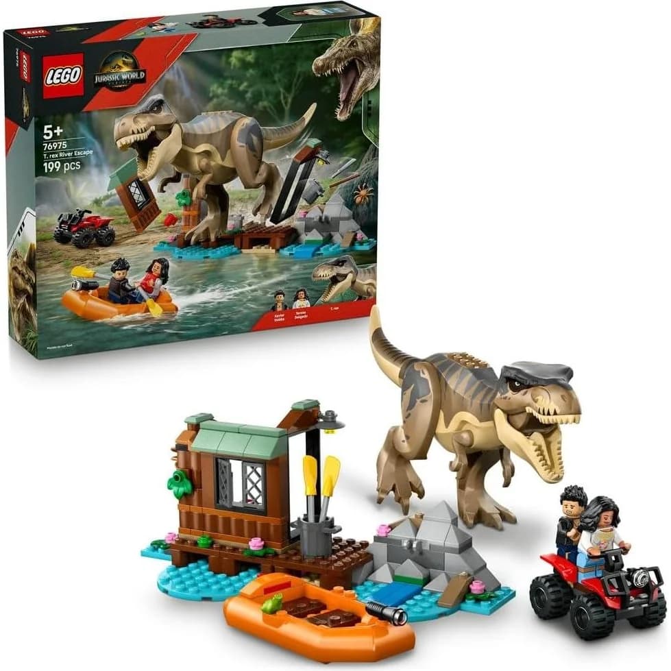 LEGO Jurassic World T. rex River Escape (76975)