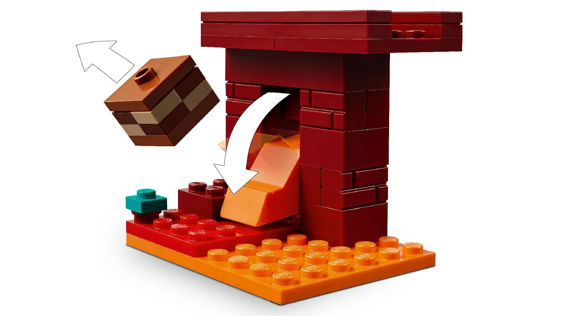 LEGO LEGO Minecraft The Nether Lava Battle - Jeux de construction image 3
