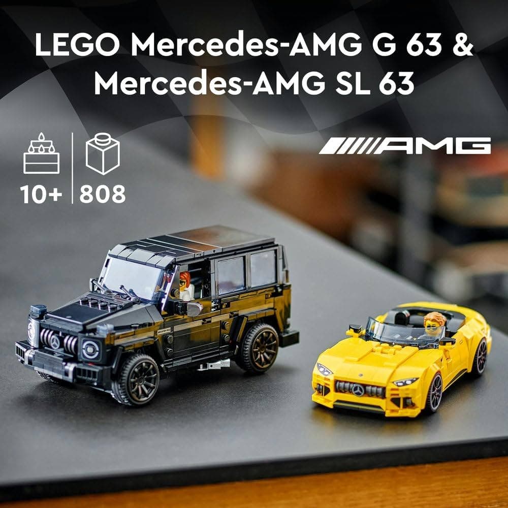 LEGO LEGO Speed Champions Mercedes-AMG G 63 & Mercedes-AMG SL 63 - Jeux de construction image 2