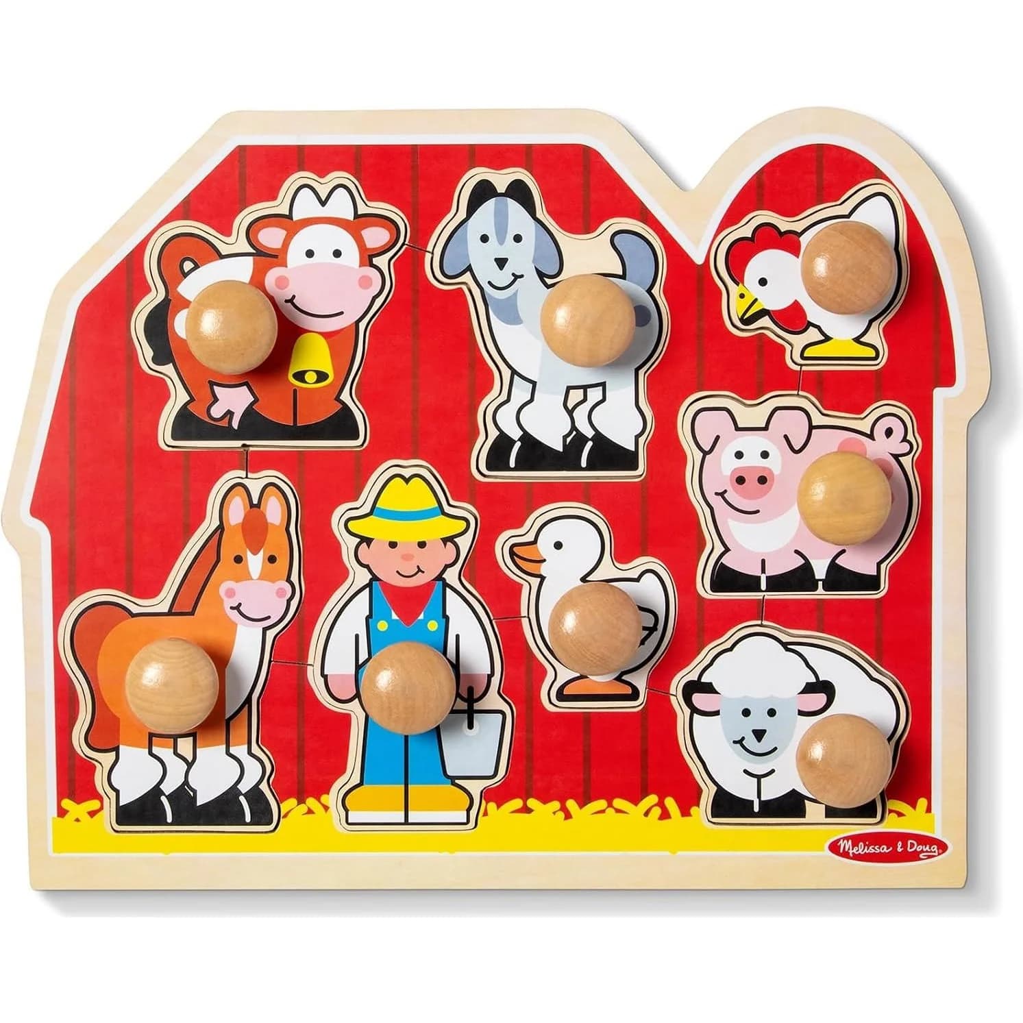 بازل خشبي Melissa & Doug مزرعة، 8 قطع (MND3391)