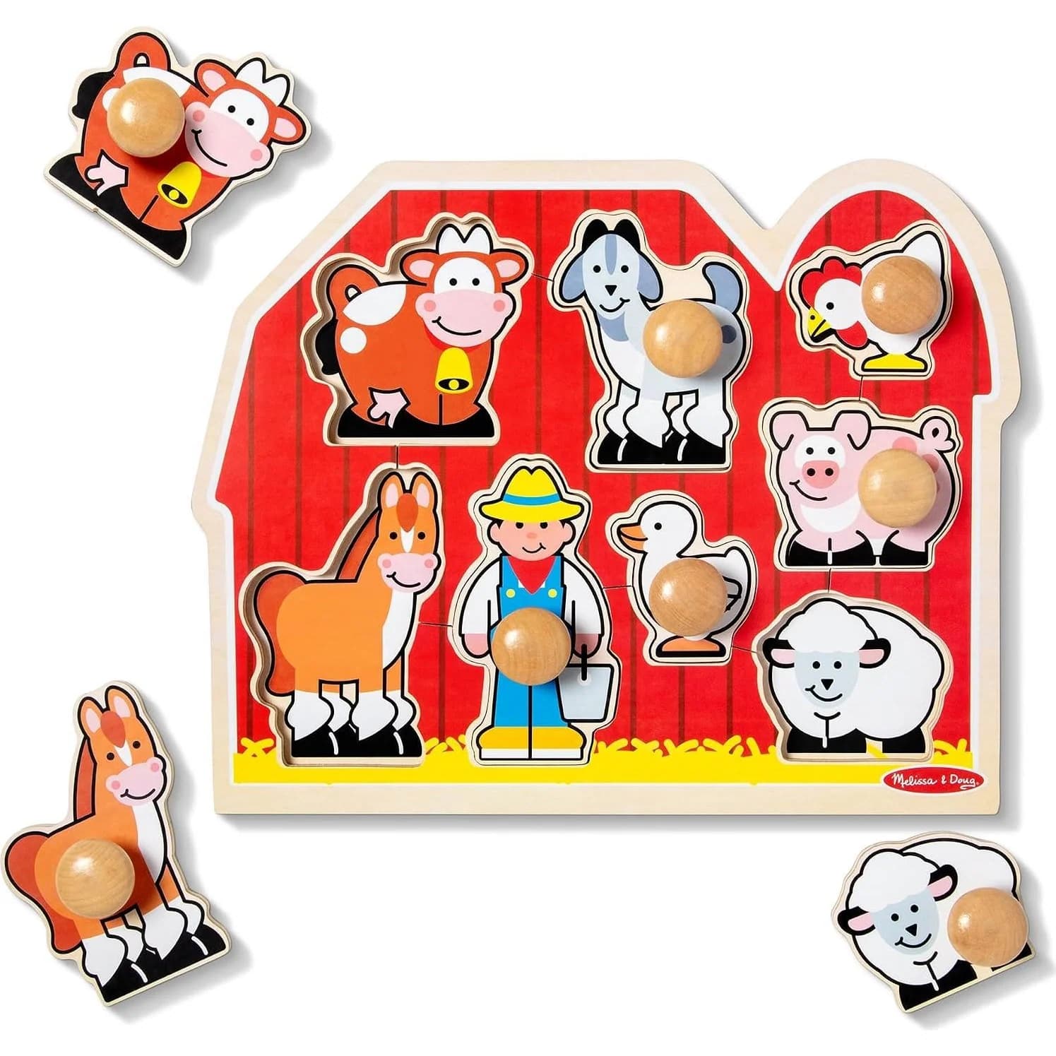 بازل خشبي Melissa & Doug مزرعة، 8 قطع (MND3391) — صورة 2
