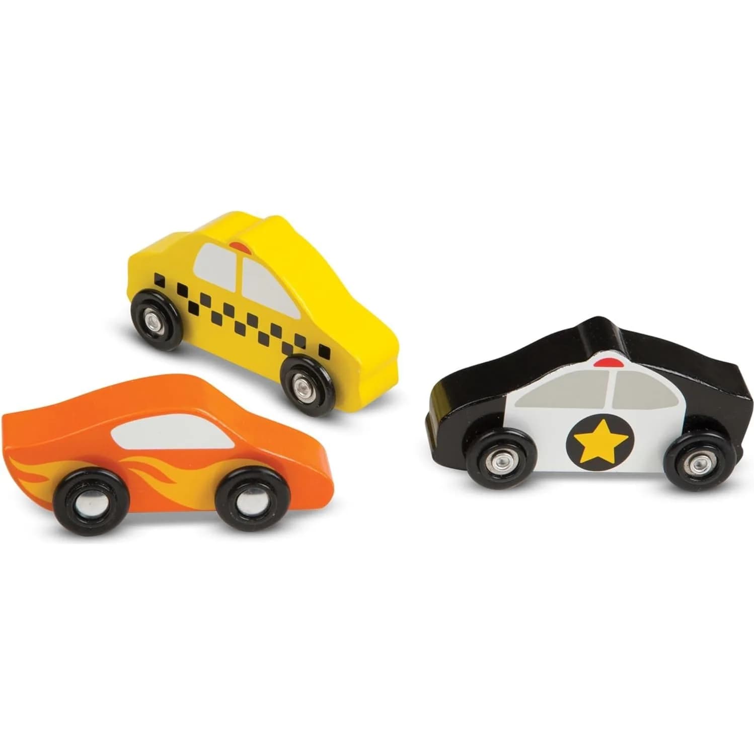 Melissa & Doug Wooden Cars Set, 9 voitures en bois (MD3178) — vue 2
