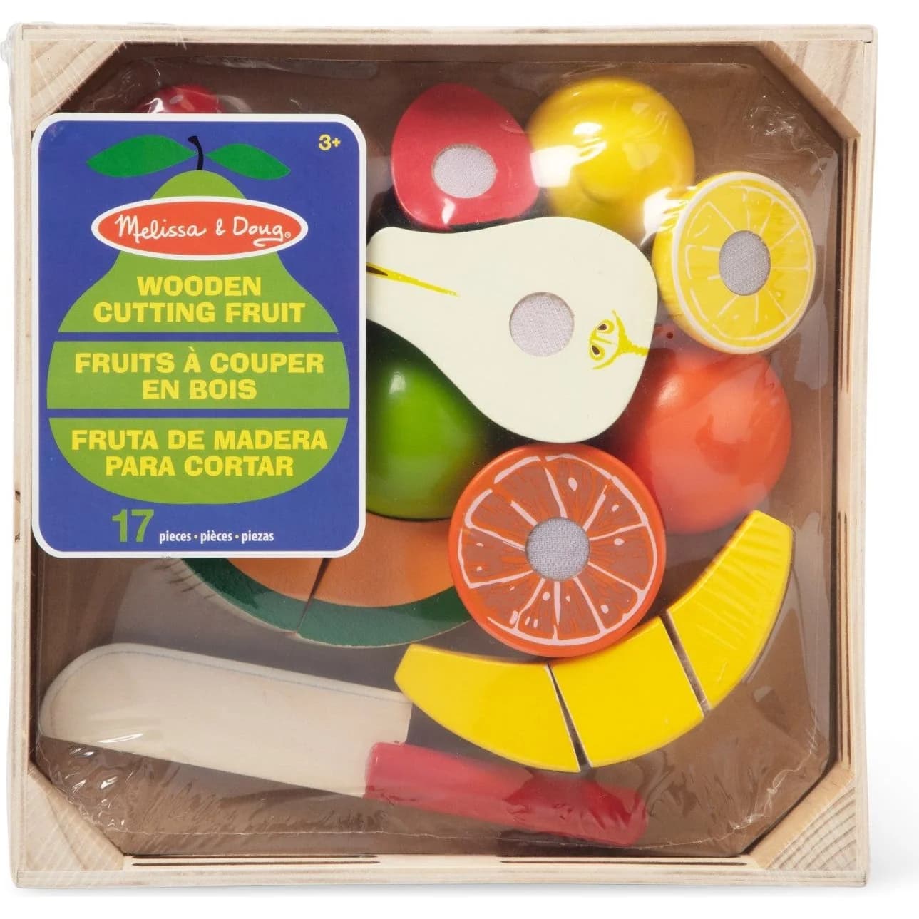 Melissa & Doug Wooden Cutting Fruit Set, 17 pieces (4021) — view 2