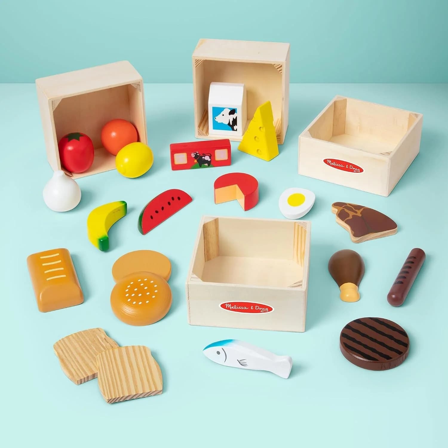 Melissa & Doug Wooden Food Groups Play Food (271) — view 3