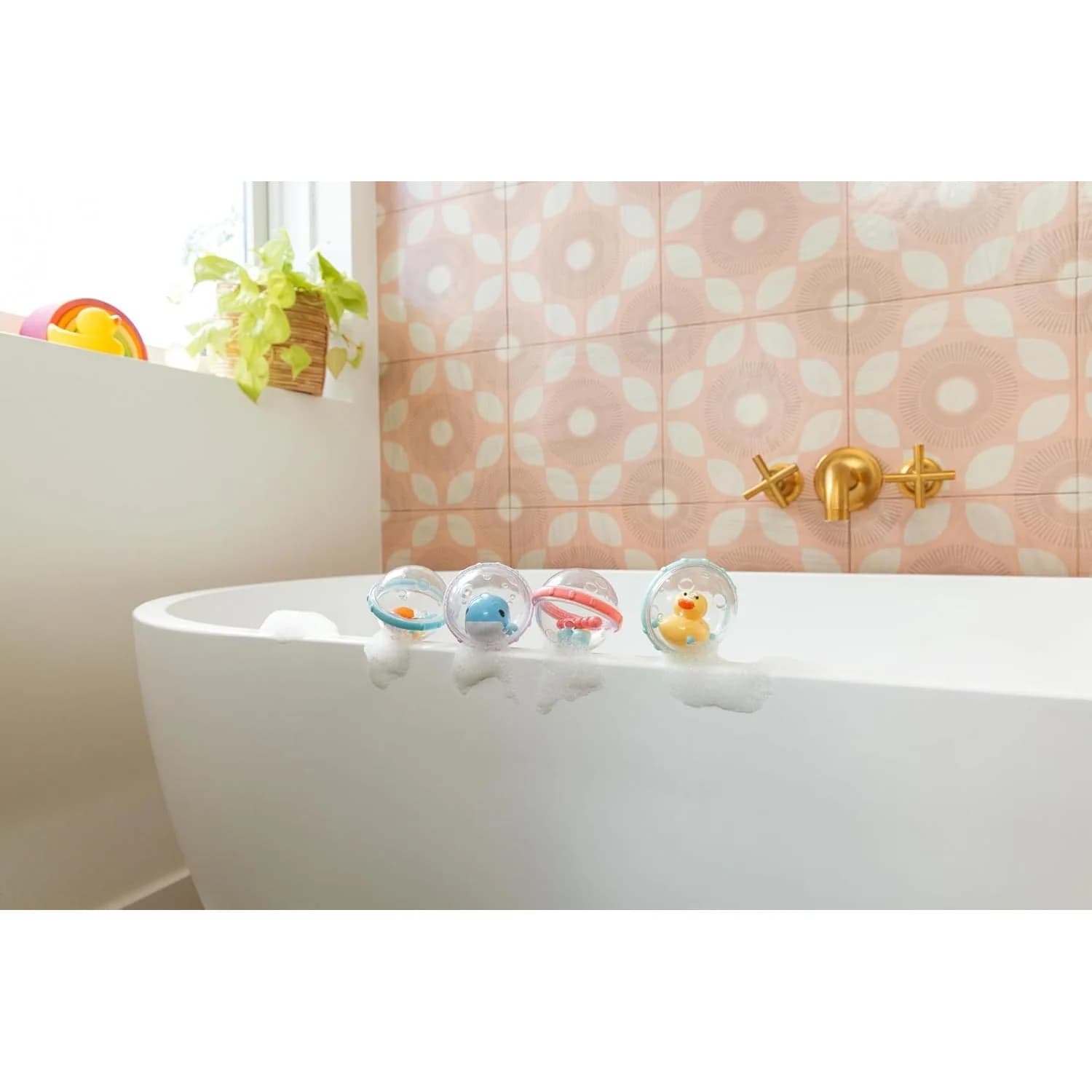 مونشكين Float & Play Bubbles، 4 ألعاب استحمام عائمة (44670) — صورة 3