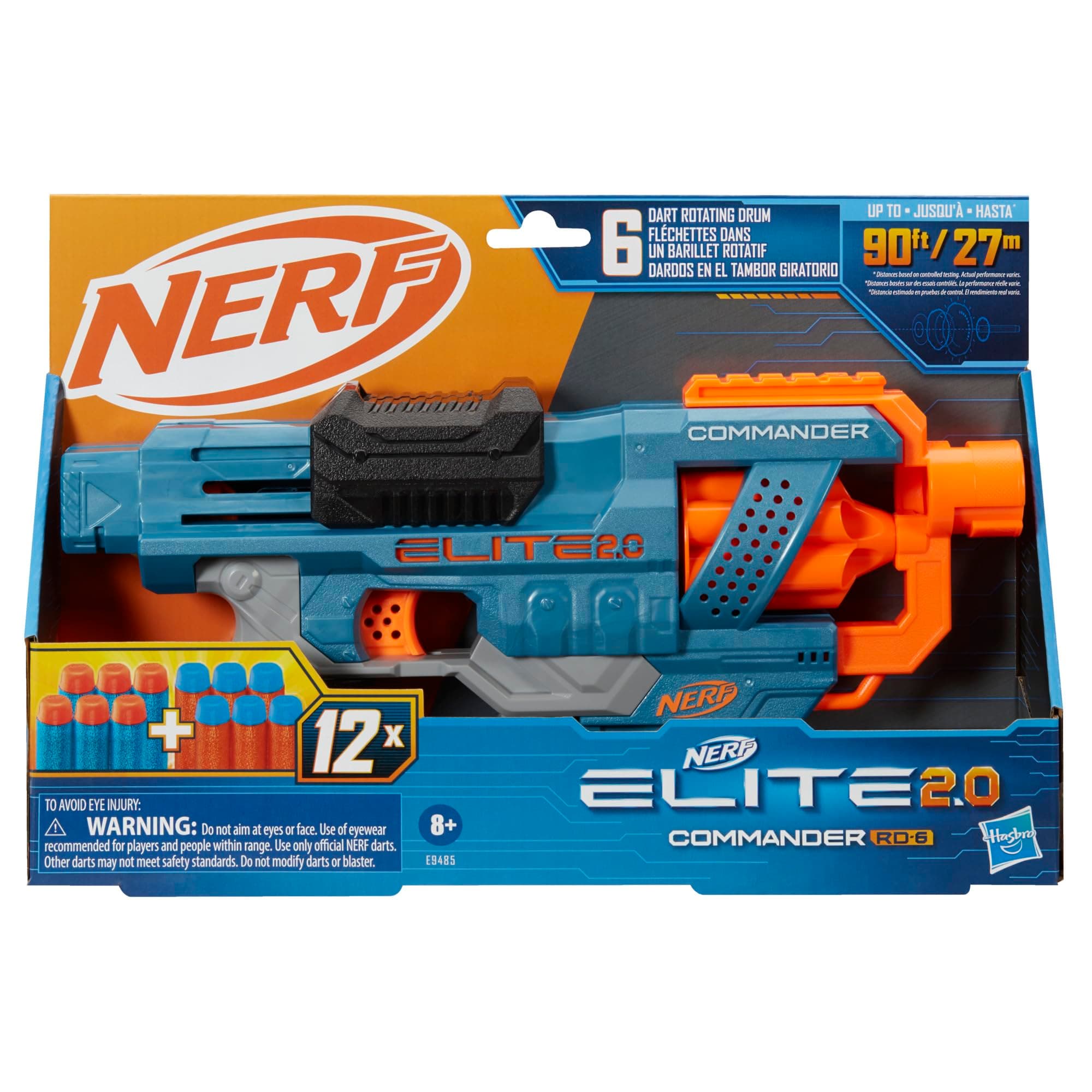 Nerf Nerf Elite 2.0 Commander Rd-6 Blaster - Jeux de plein air image 2