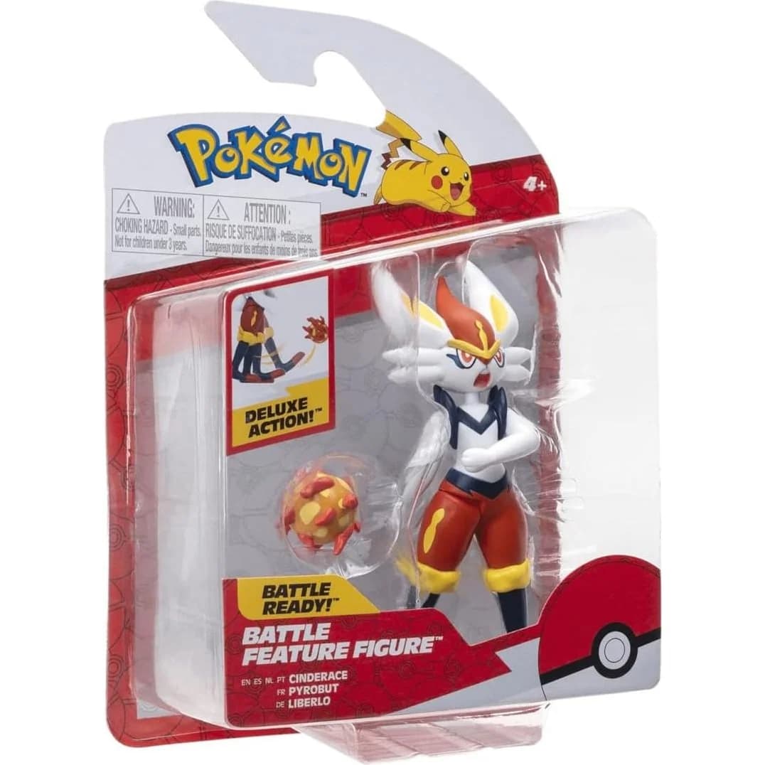 Pokémon Cinderace 11 cm Battle Feature Figure