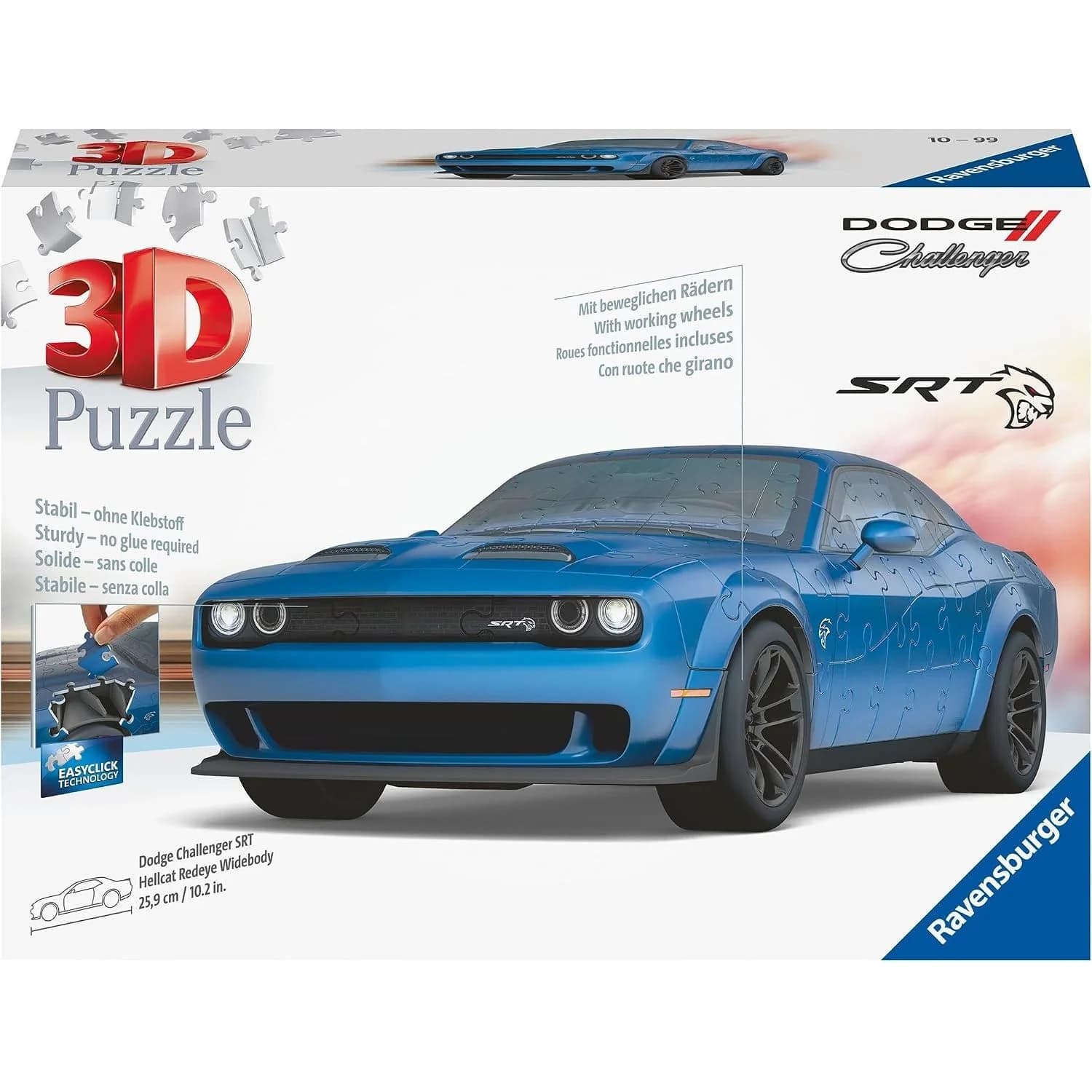 Ravensburger 3D Dodge Challenger SRT Hellcat Puzzle (11283) — view 2