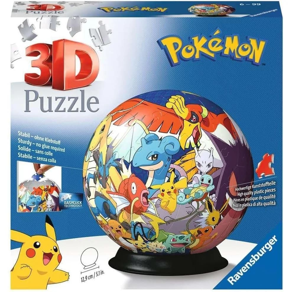 Ravensburger Puzzleball Pokémon 3D, 72 pieces (11785)
