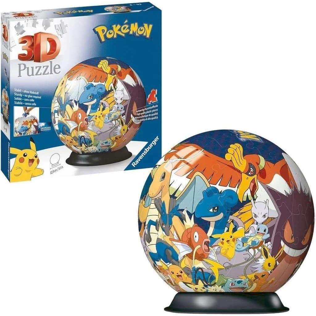 Ravensburger Puzzleball بوكيمون ثلاثي الأبعاد، 72 قطعة (11785) — صورة 3