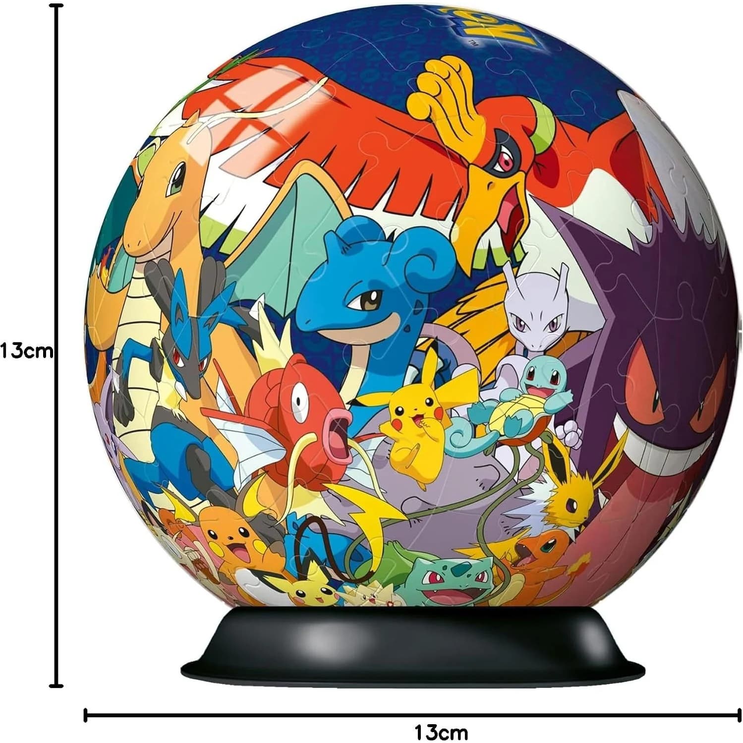 Ravensburger Puzzleball بوكيمون ثلاثي الأبعاد، 72 قطعة (11785) — صورة 4