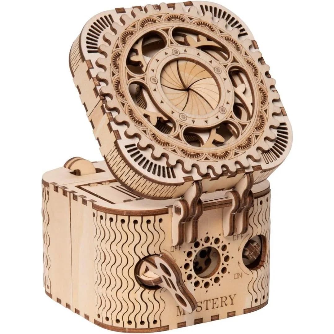 ROKR Puzzle Box 3D Wooden Treasure Box Kit (ROKR-LK)