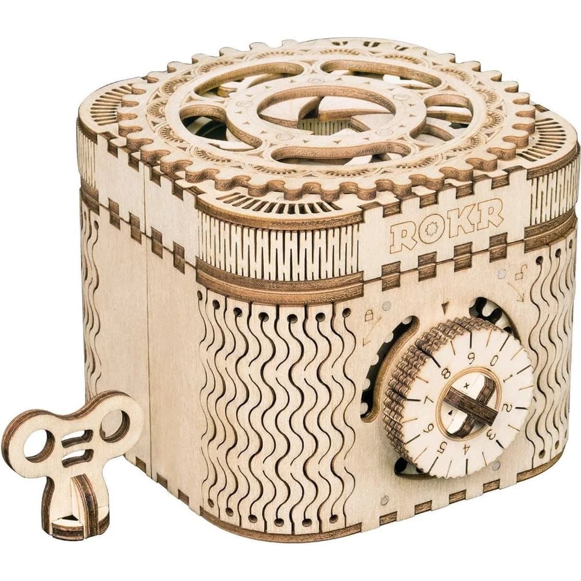 ROKR Puzzle Box، لغز خشبي ثلاثي الأبعاد على شكل صندوق كنز (ROKR-LK) — صورة 3
