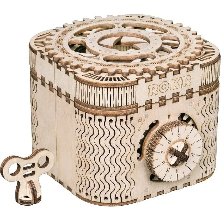 ROKR Treasure Box، مجسم خشبي ثلاثي الأبعاد للتركيب (LK502) — صورة 3