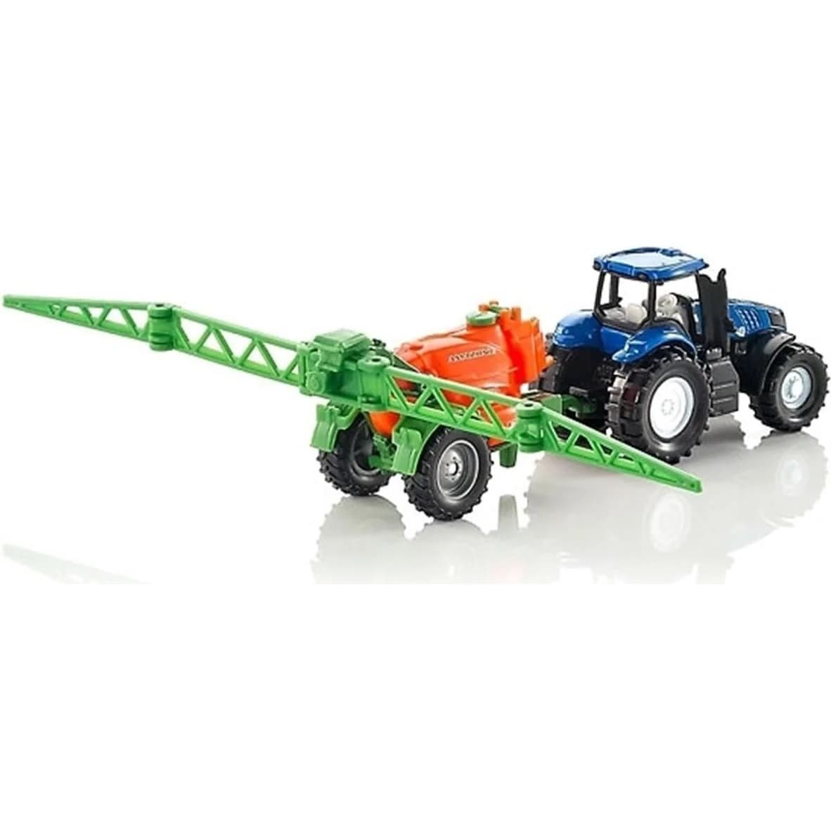 SIKU 1668 Tractor with crop sprayer, die-cast miniature
