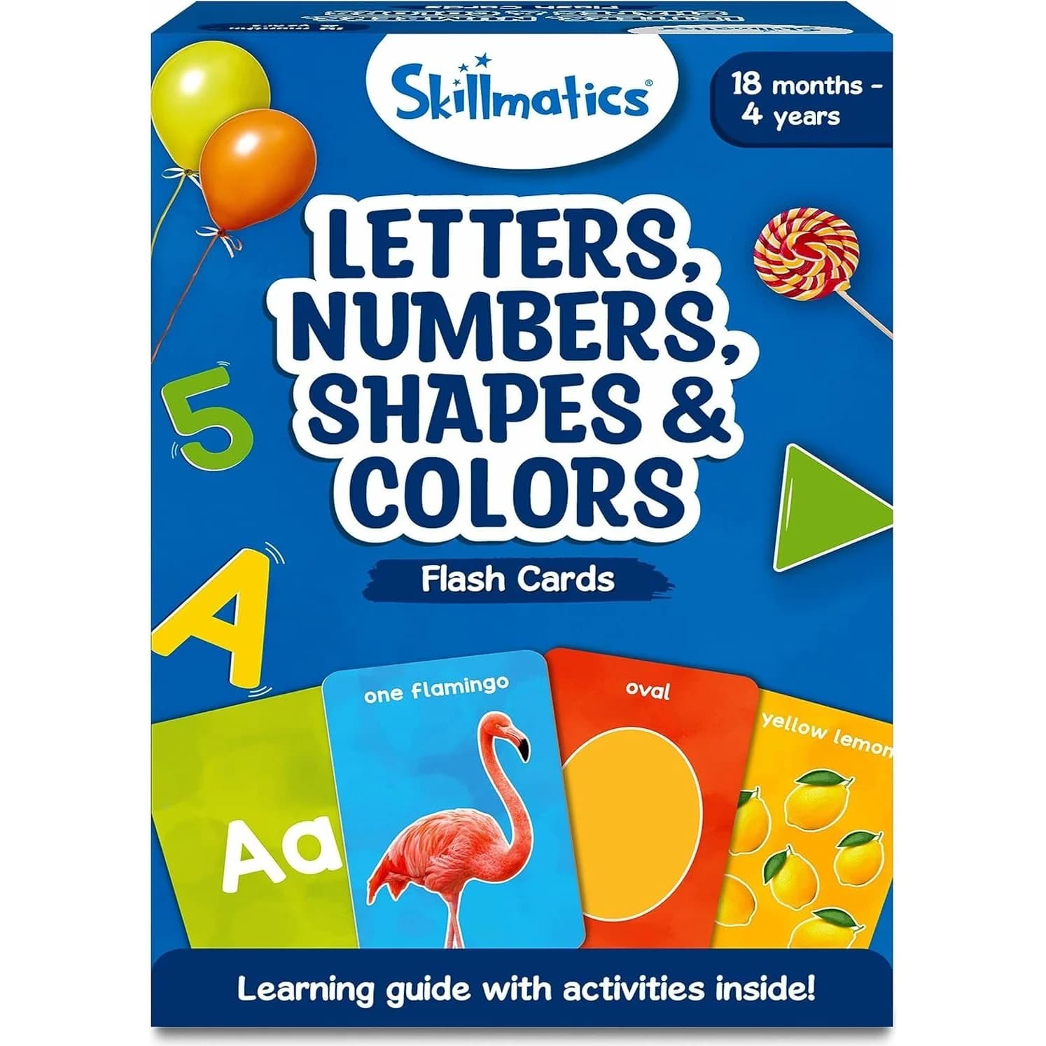 Skillmatics Flash Cards: letters, numbers, shapes (SKILL256FCLN)