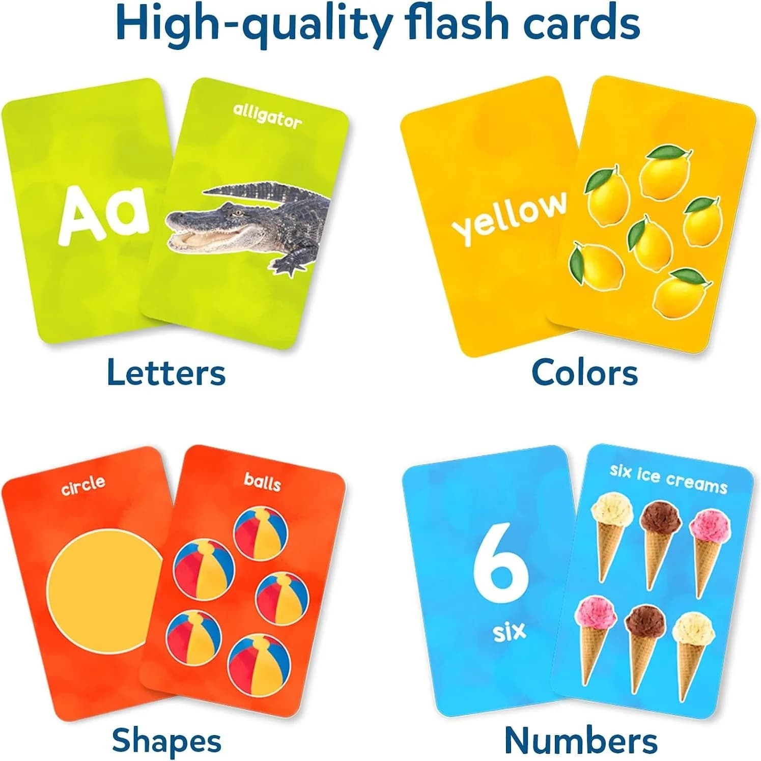 Skillmatics Flash Cards: letters, numbers, shapes (SKILL256FCLN) — view 3