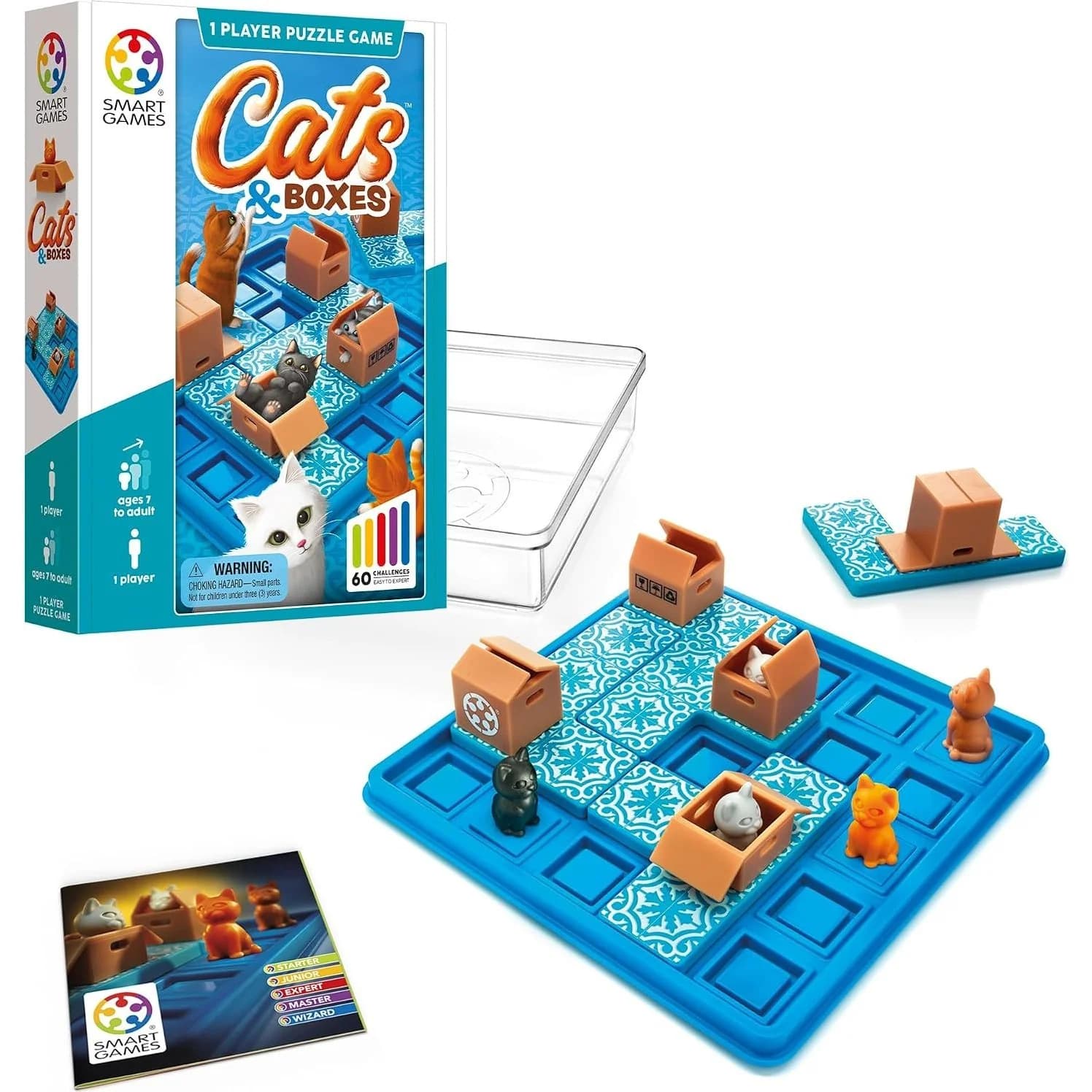 SmartGames Cats and Boxes, 1-player puzzle (SG 450US)