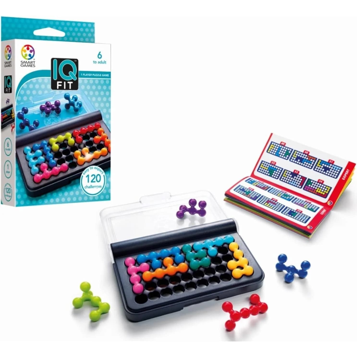 SmartGames IQ Fit, travel logic puzzle (SG423US)