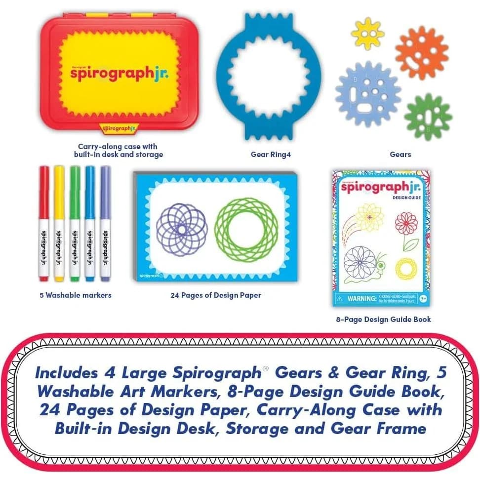 Spirograph Jr. Engrenages géants, kit de dessin en spirale (1023Z) — vue 2